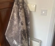 5Meters of material silver/grey velvet