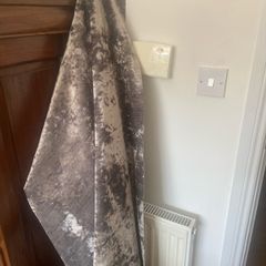 5Meters of material silver/grey velvet