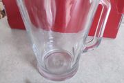 Vintage Heavy Clear Glass Pitcher