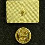 Irish flag ,  pin back badge. Image 2