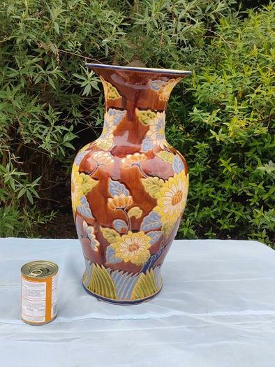 52cms Vintage Lotus Flower floor vase