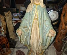 Vintage Virgin Mary Statue Our Lady of Grace and St. Joseph with Christ Child Statue, PRICE IS FOR 1 ONLY