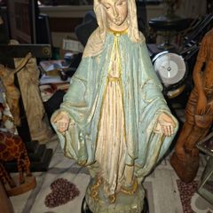 Vintage Virgin Mary Statue Our Lady of Grace and St. Joseph with Christ Child Statue, PRICE IS FOR 1 ONLY