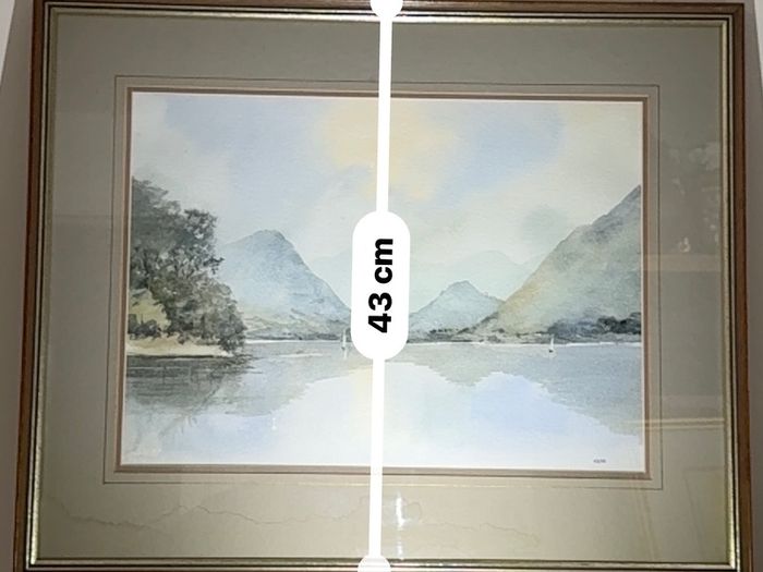 Tom Kerr MBE - Original Signed Watercolour - Carlingford Lough Mourne Mountains