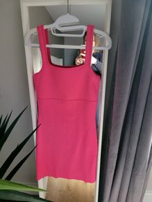 Pink body con dress