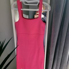 Pink body con dress