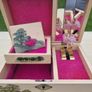 Antique Japanese music box with jewelry box from the 1960s. Image 7