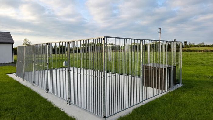 Galvanised Dog Run
