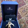 Swarovski Crystal Laser Golden Yellow Ring Image 2