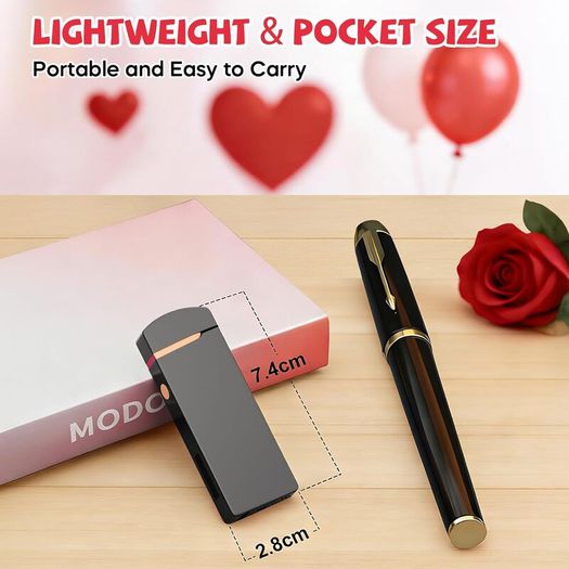 Valentines Day Gifts for Him Men Electric Lighter, USB Rechargeable Arc Lighter Windproof Flameless Plasma Lighter with Battery Display, Birthday Gifts for Men, Women, Him, Her