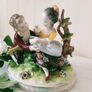 Unterweissbach Germany Porcelain Dresden Figurine  Courting Couple  "Young Lovers" Image 4