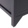 Side Cabinet with 6 Drawers Black 60x30x75 cm Paulownia Wood Image 6