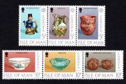 1976 Isle of Man Europa: Ceramic Art Commemorative Stamps Mint Never Hinged (MNH)