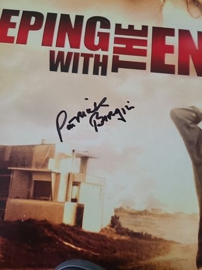 Autographed sleeping with the enemy poster Patrick Bergin autograph