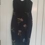 Black Floral Dress - Oasis - Size 10 Image 2
