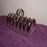 Vintage silver toast rack made in England Image 4