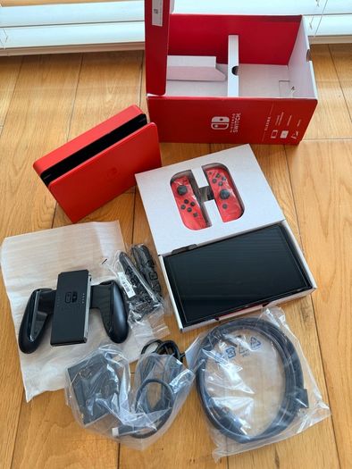 Nintendo Switch OLED Mario Red Edition (Full Boxed + Free Carrying Case)
