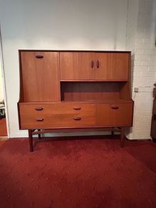 Rare G plan Tall Fresco Highboard Cocktail Cabinet