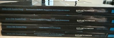 Kaplan Schweser CFA Level 1 Exam Prep books