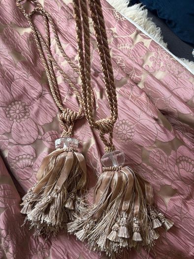 Beautiful fleece interlined curtains from period home. Make an offer.