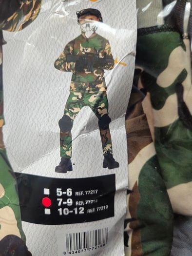 Halloween Military Costume Perfect Condition