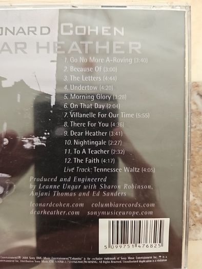Leonard Cohen 4 CD Lot
