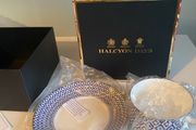 Halcyon  days Argon blue collectors tea cup and saucer set