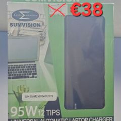2026 Automatic Sumvision 95W Universal 95W Power Adapter With 12Tips DC (Updated S.tyle) / Charger for Laptops.