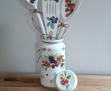 Set of 3 Decorative Kitchen Utensils in the Jar