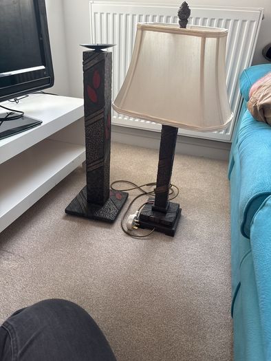 lamp and candlestick