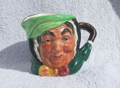 ROYAL DOULTON (D6045) - a vintage miniature character jug of Sairey Gamp (c.1940's). An early issue, scarcer thus.