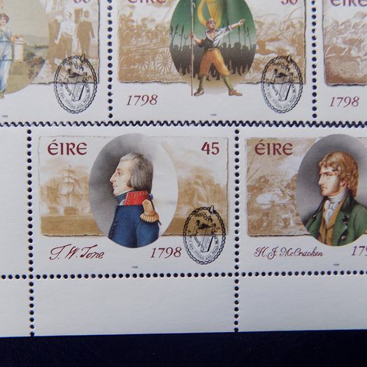 Ireland 1798-1998.Bicentenary of Irish Rebellion.Set of 5 MNH stamps.