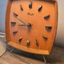 Kienzle wooden tripod clock vintage mid century Image 5