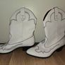 Bershka White Western Cowboy Boots Image 2