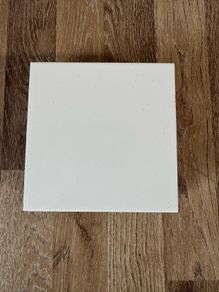 Square cream gloss tiles, 15cm x15cm