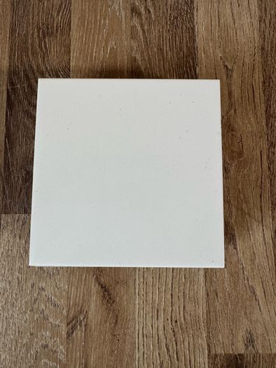 Square cream gloss tiles, 15cm x15cm