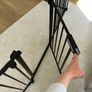 Large 8-Panel Black Metal Baby/Toddler Playpen. / Safety Gate - New Image 3
