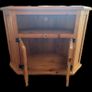 Good Heavy Solid Oak Corner TV Stand Image 2