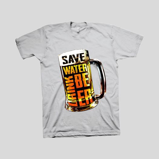 Save water drink beer please t-shirt