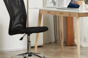 Mesh Ergonomic Home Office Chair w/ Wheels Black