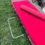 Red Single Sofa Bed / Futon Chair Image 4