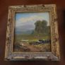 Antique pair of miniature oil paintings Image 3