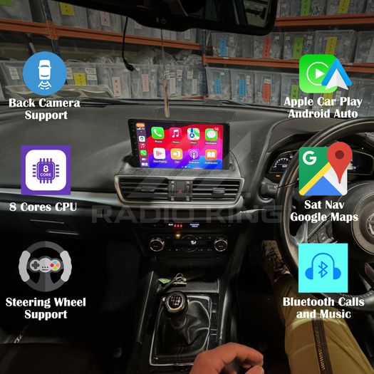 Premium Carplay Mazda 3 Android Auto Stereo
