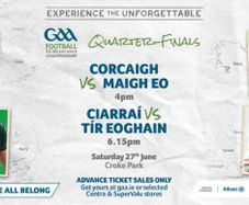 1x Cork v Mayo & Tyrone v Kerry ticket