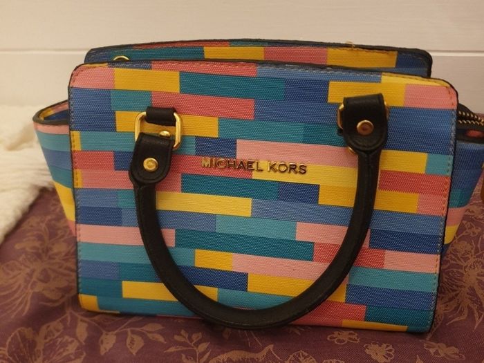 Multicolored handbag