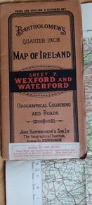 Vintage Map of Wexford and Waterford