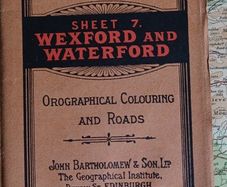 Vintage Map of Wexford and Waterford
