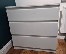 Free 3 drawer white drawers