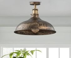 Ceiling Light - Brushed Copper (Brand New)
