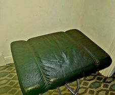 leather foot stool